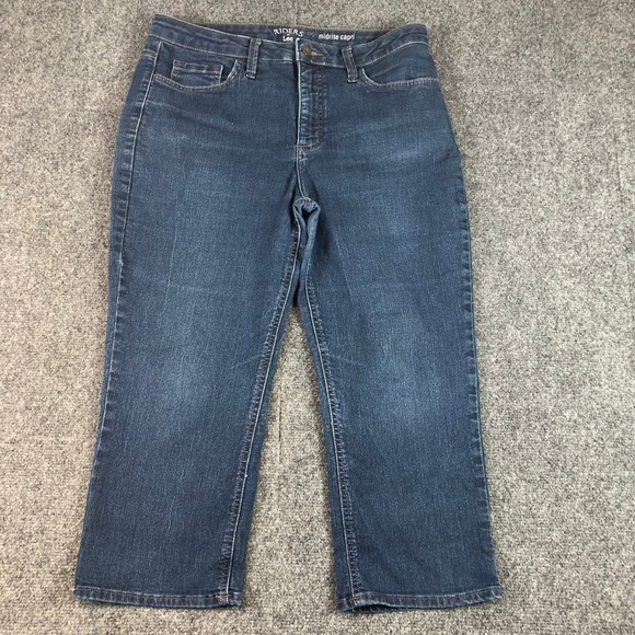 Riders by Lee Mid-Rise Capri Jeans Womens Size 10M Blue Denim Cropped - Picture 1 of 7